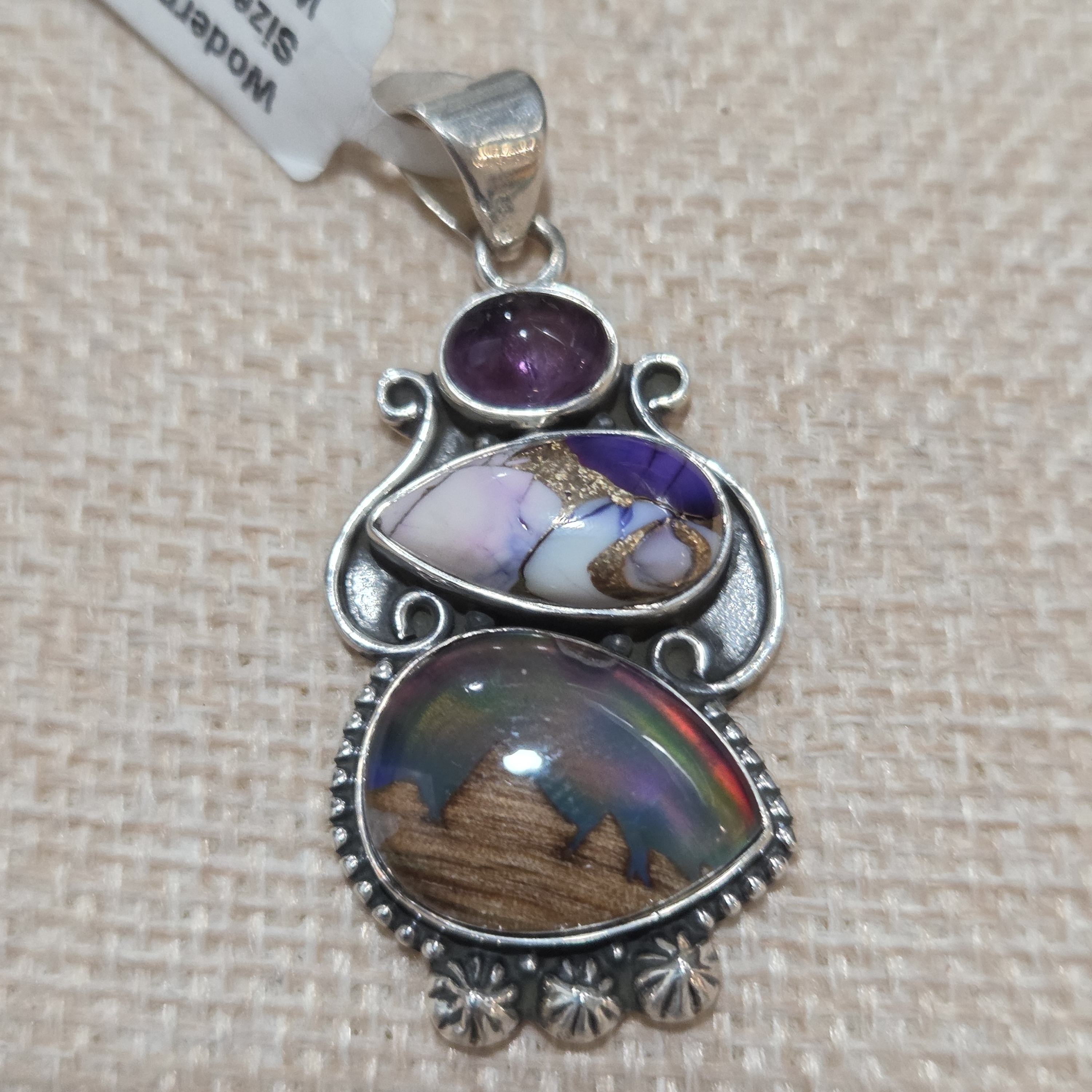 Silver Multicolor Pendant 39$